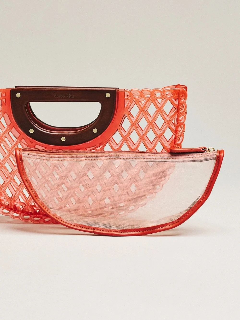 Dolce vita solandra jelly clutch